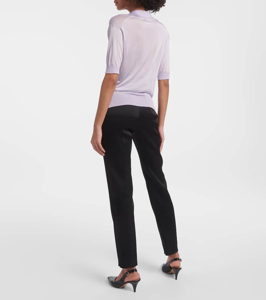 Khaite Julita Viscose Top In Purple