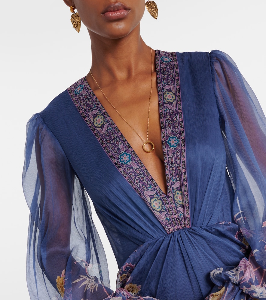  Etro Etro Bedruckte Robe Aus Seide 