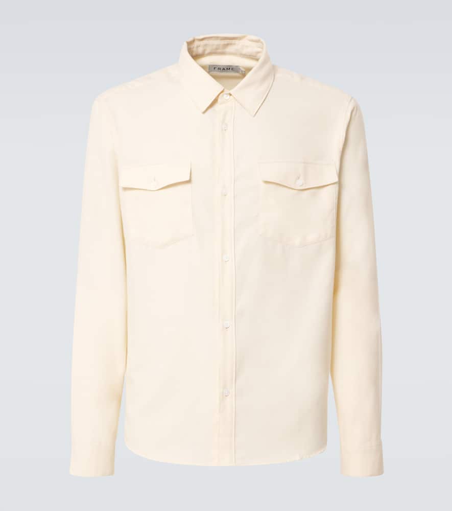 Cotton and wool shirt