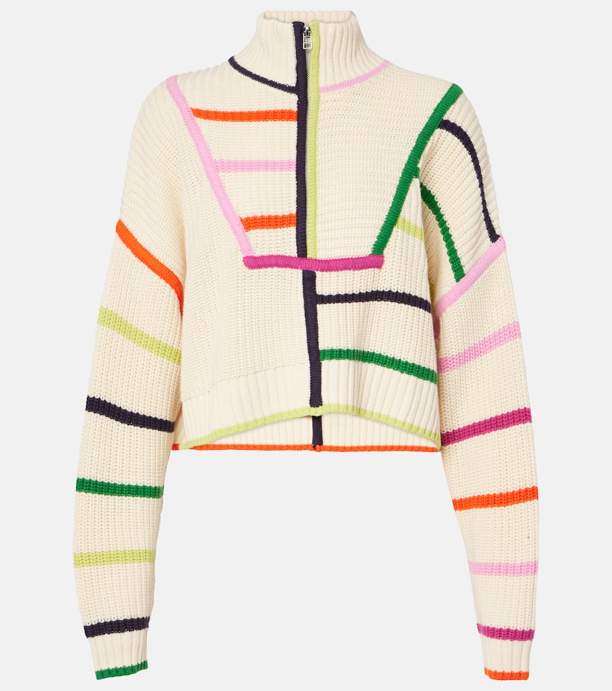 Hampton cropped cotton-blend sweater