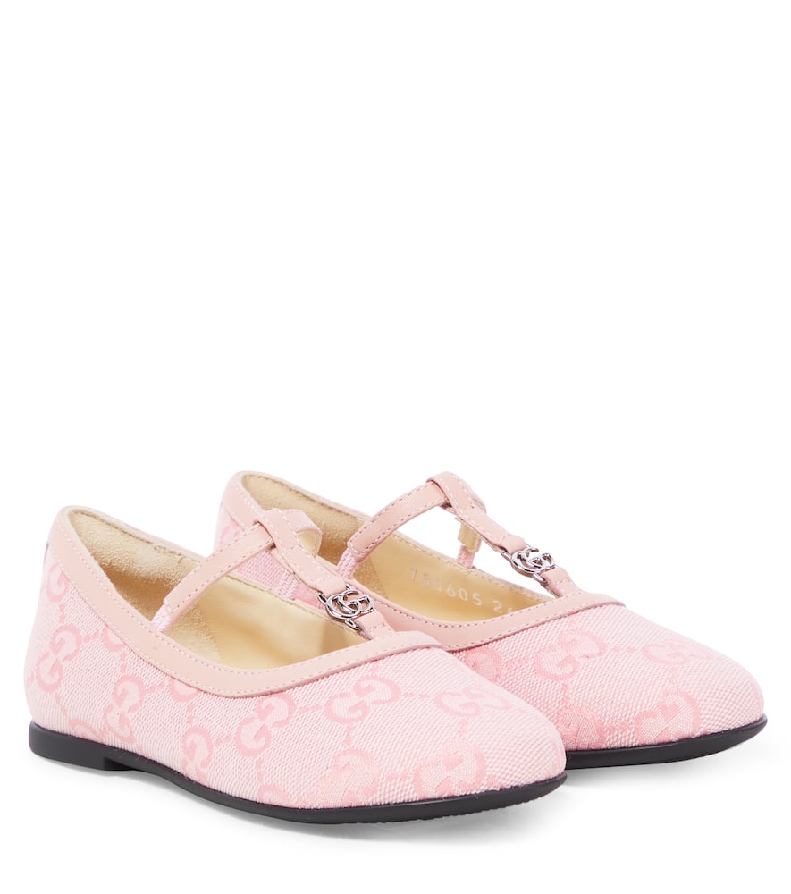 Gucci Double G Ballet Flat In Pink