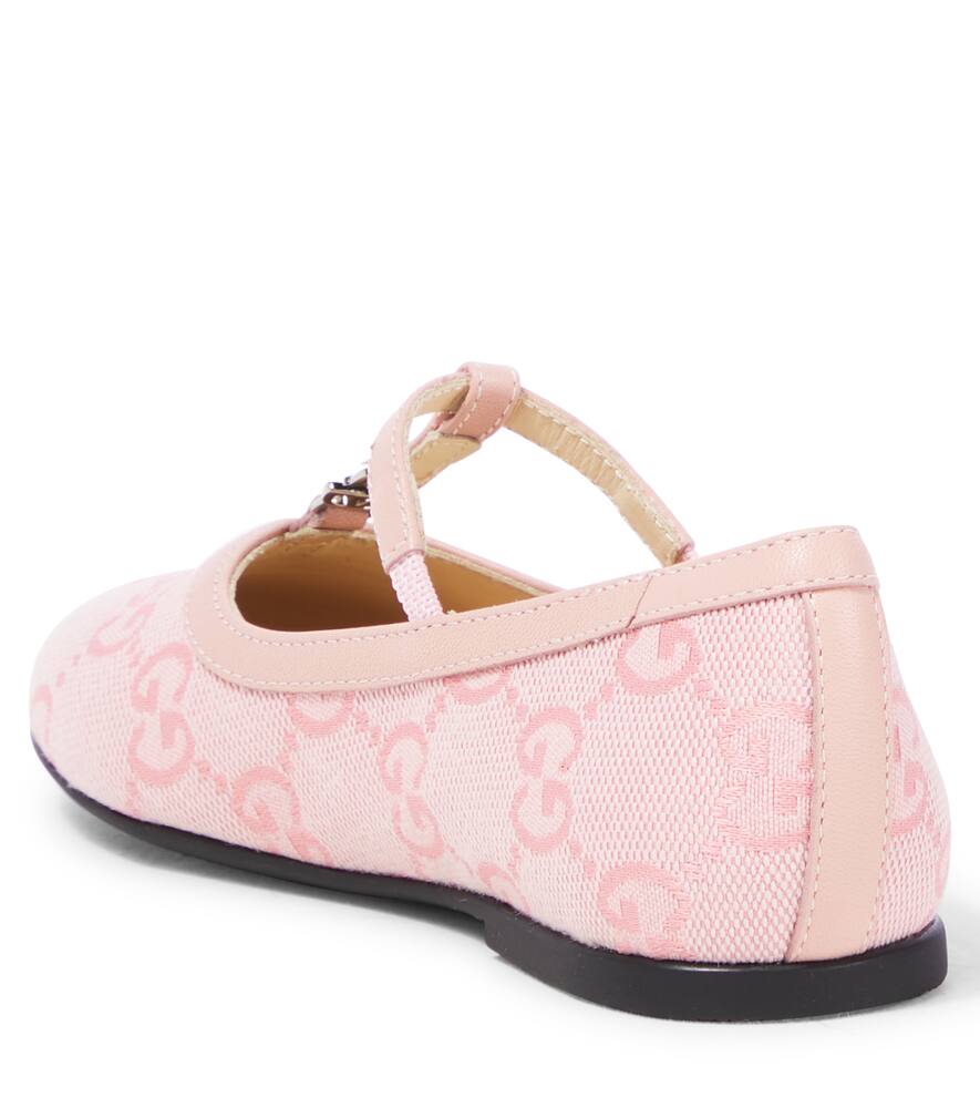Gucci Double G Ballet Flat In Pink