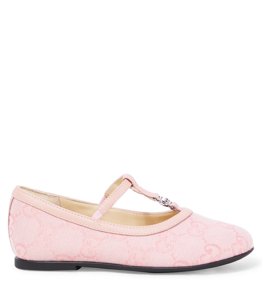 Gucci Double G Ballet Flat In Pink