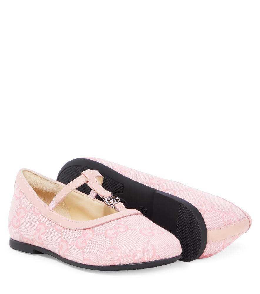 Gucci Double G Ballet Flat In Pink