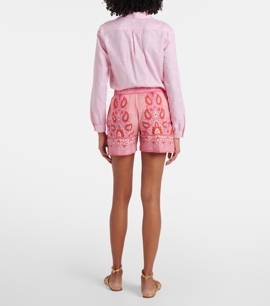  Etro Etro Paisley Cotton And Silk Shorts 