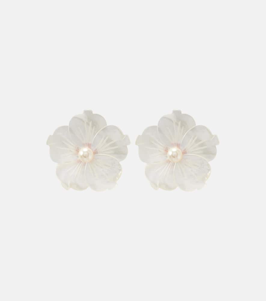 Zia faux-pearl earrings