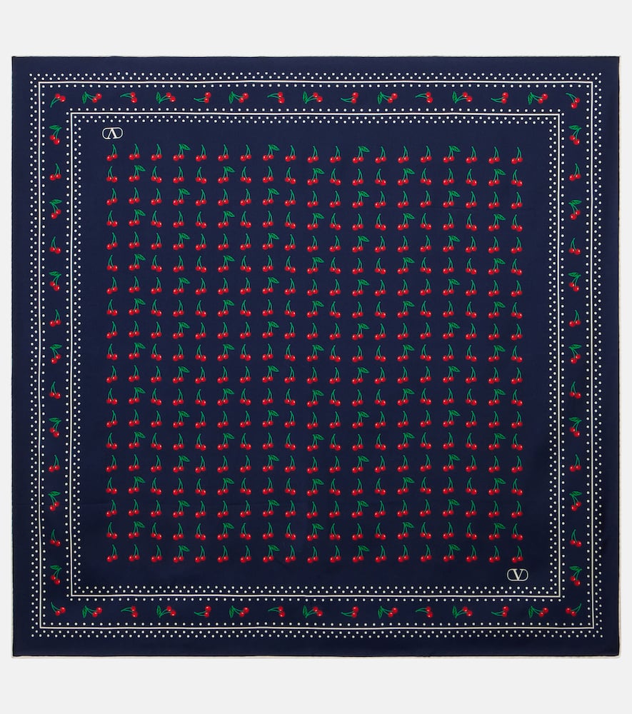 Cherryfic silk scarf
