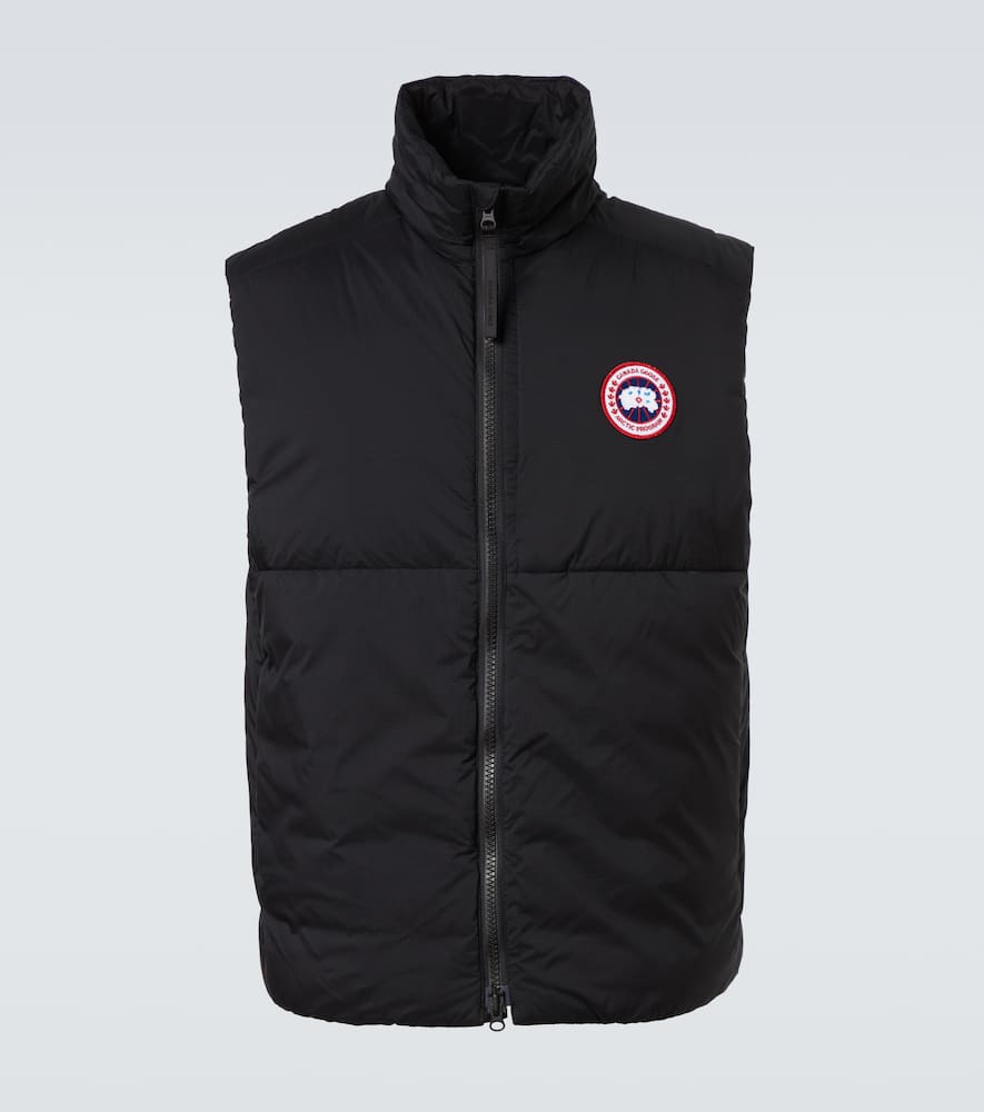Canada Goose Charcoal Polyester Blend Freestyle Sleeveless Down Jacket In Black