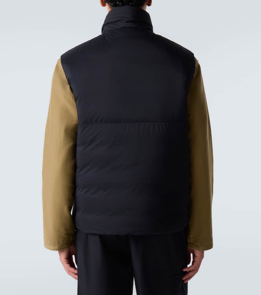 Canada Goose Charcoal Polyester Blend Freestyle Sleeveless Down Jacket In Black