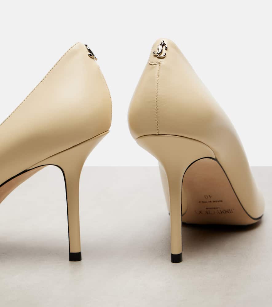Jimmy Choo Romy 85 Python-effect Leather Pumps
