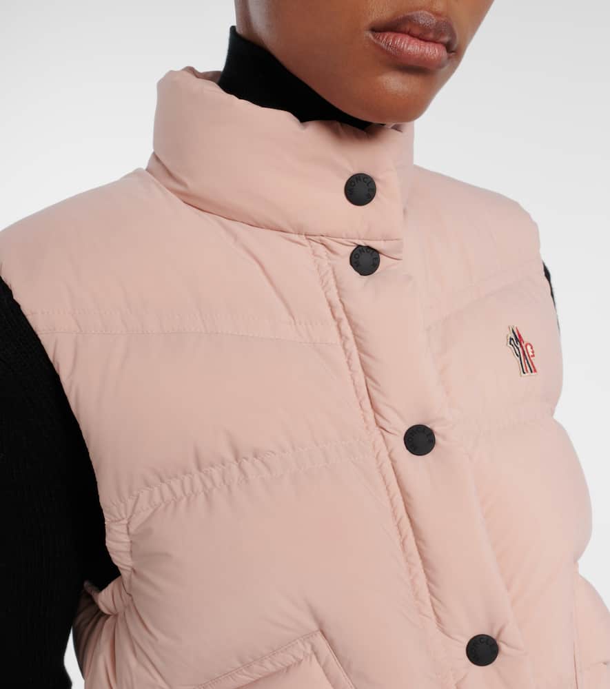 Moncler Baise Down Vest In Pink