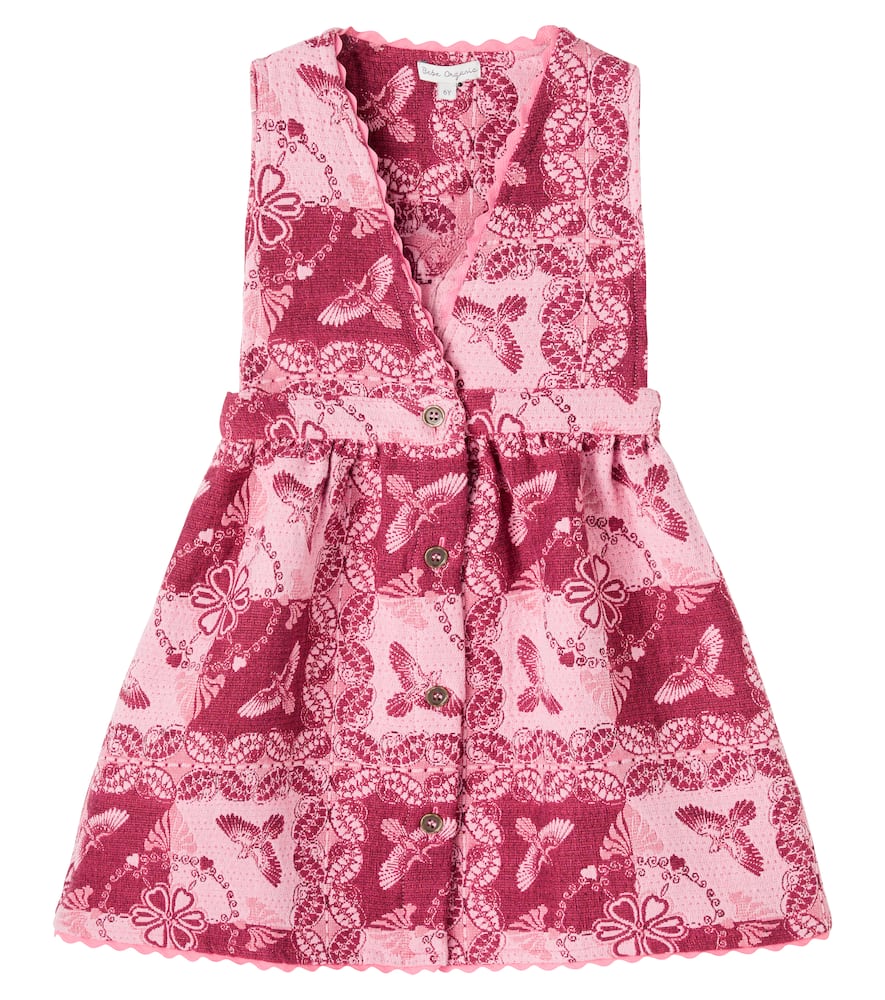 Bebe Organic Nina Needlepoint Cotton-blend Dress In Multi