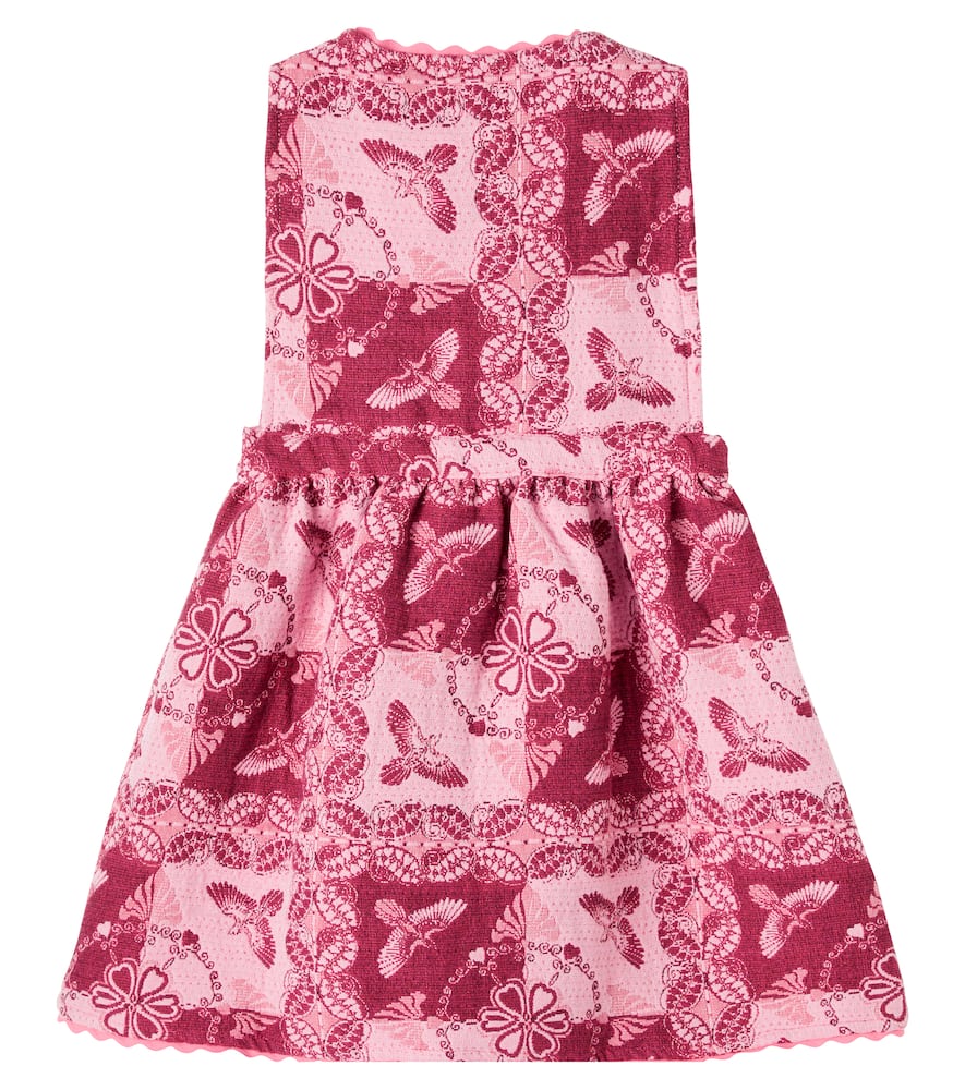Bebe Organic Nina Needlepoint Cotton-blend Dress In Multi