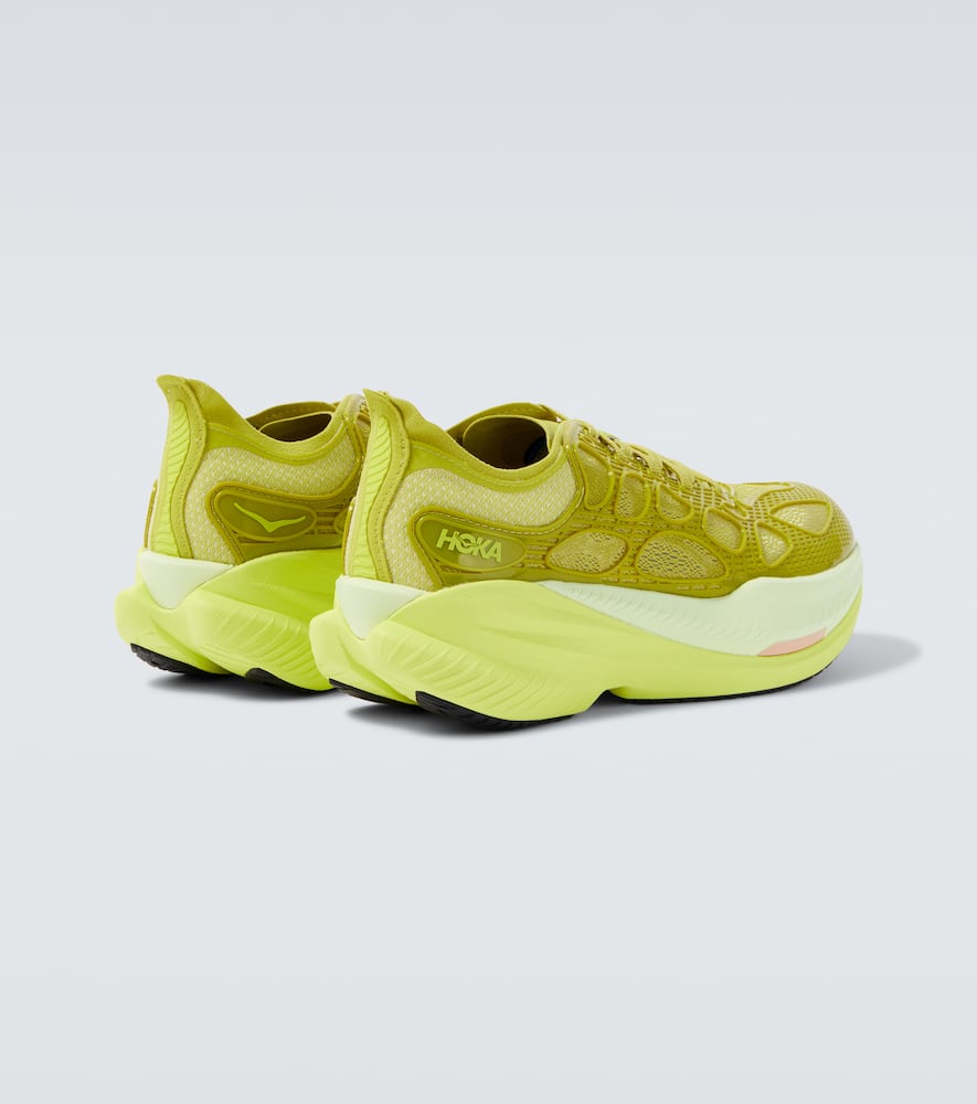 Hoka Mach X Caged Running Shoes In Green