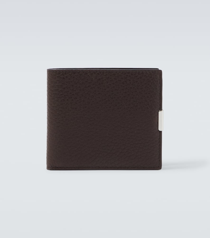 Lemaire Soft Tab Leather Bifold Wallet In Brown