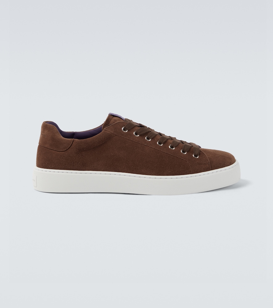 Ralph Lauren Purple Label Men's Brown Suede Sneakers UK Size 9.5 - Mytheresa