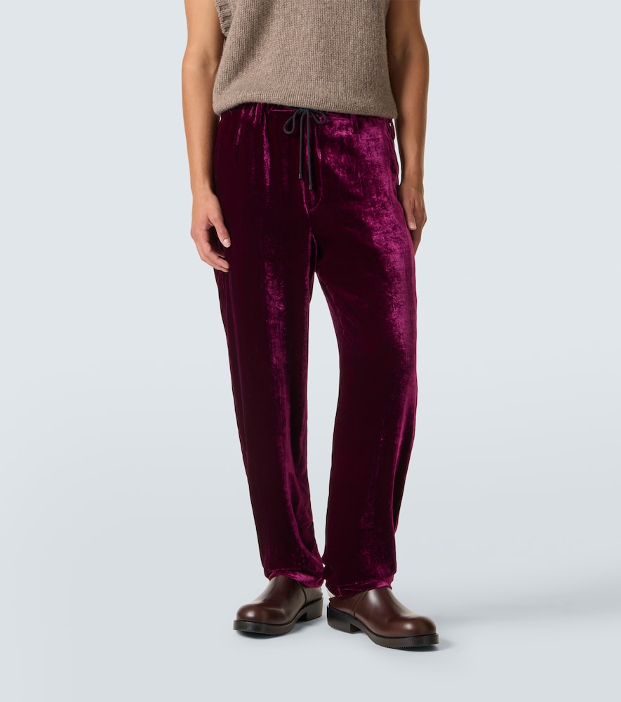  Dries Van Noten Dries Van Noten Velvet Sweatpants 