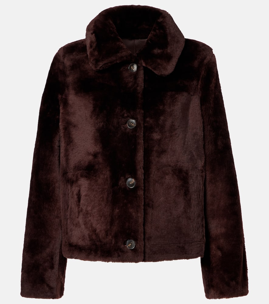 Yves Salomon Reversible Fur Jacket In Brown