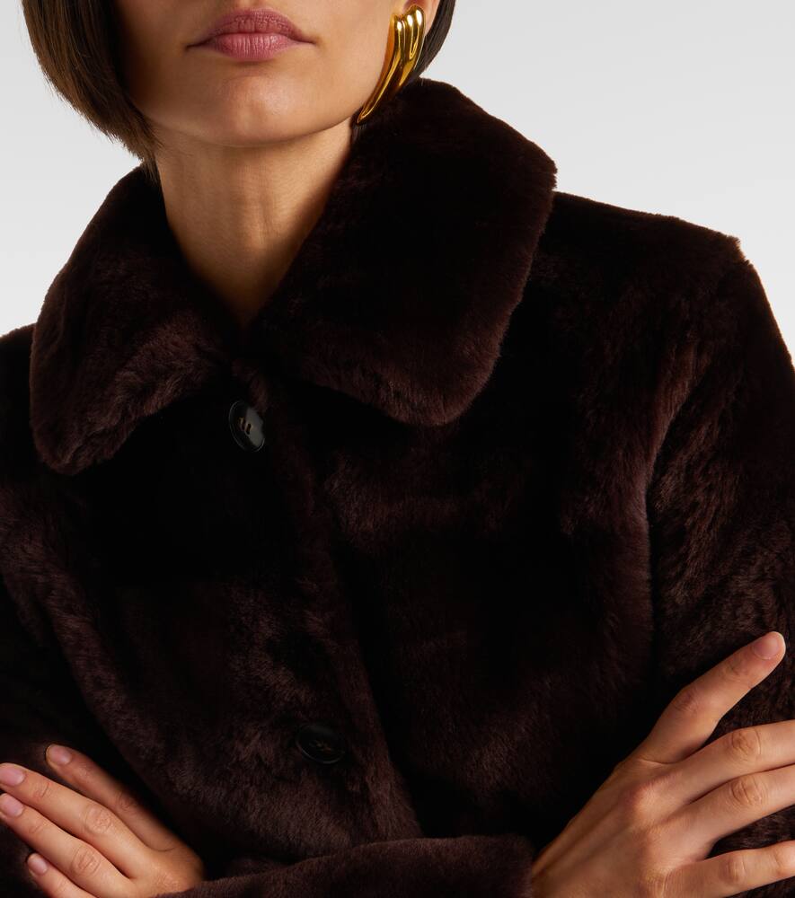 Yves Salomon Reversible Fur Jacket In Brown