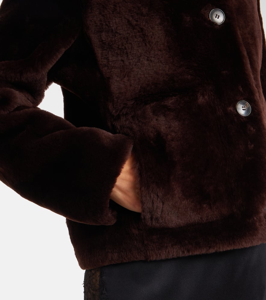 Yves Salomon Reversible Fur Jacket In Brown