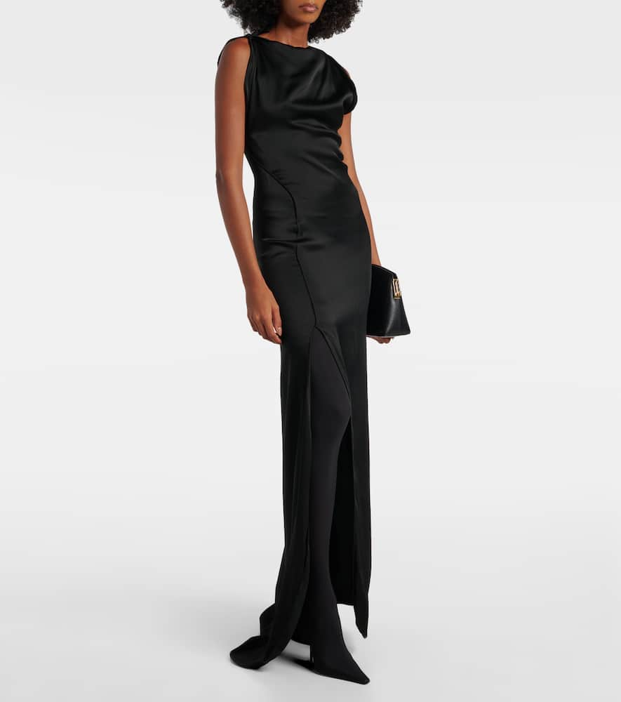 Victoria Beckham 100 Jersey Over-the-knee Boots In Black