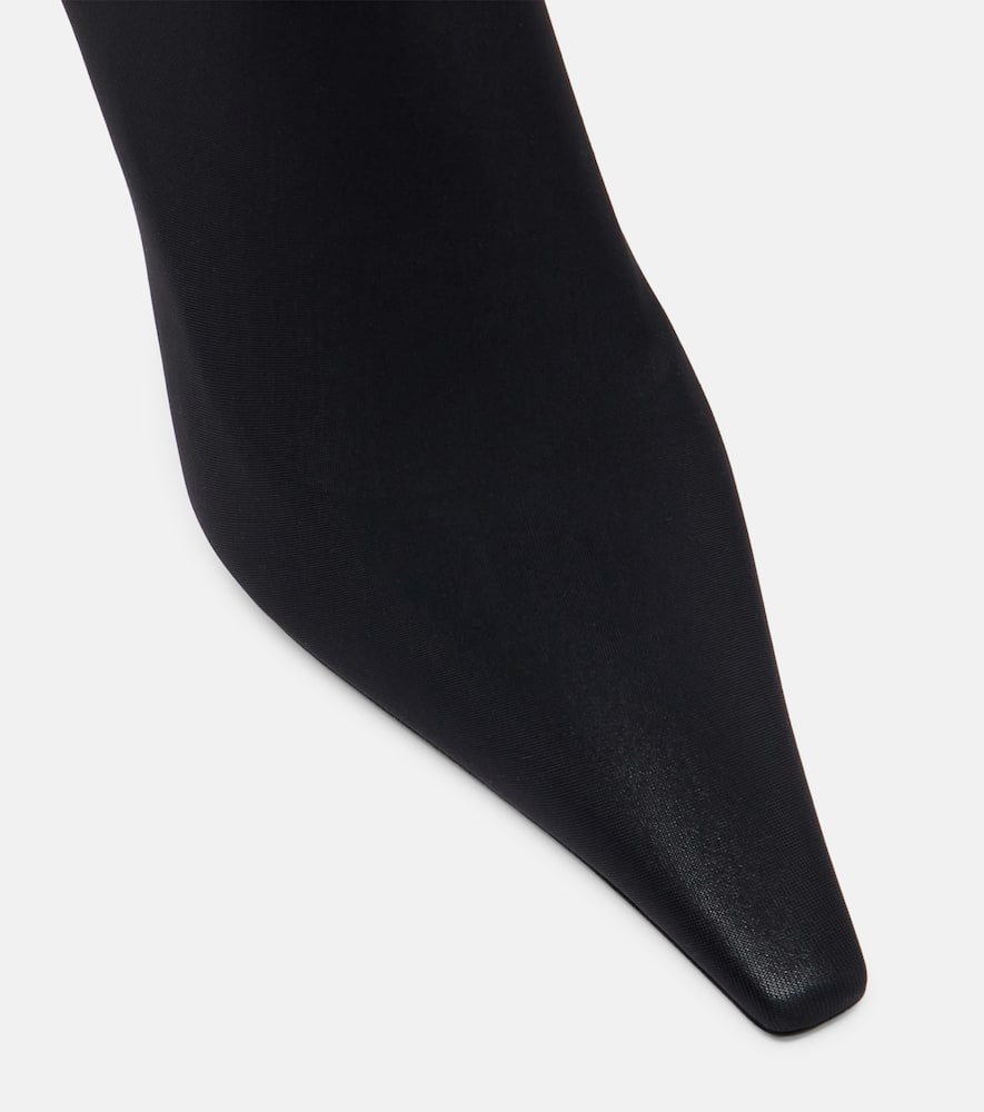 Victoria Beckham 100 Jersey Over-the-knee Boots In Black