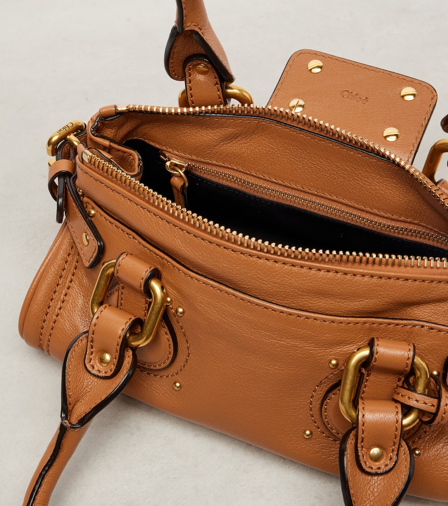 Chloé Small Paddington Padlock Top-handle Tote Bag In Brown