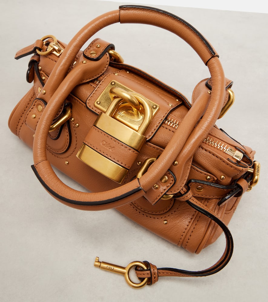 Chloé Small Paddington Padlock Top-handle Tote Bag In Brown