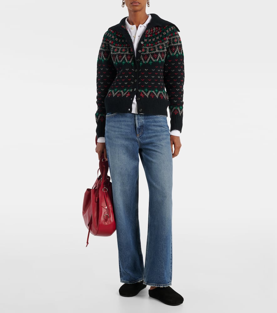Polo Ralph Lauren Wool And Cotton-blend Cardigan In Black