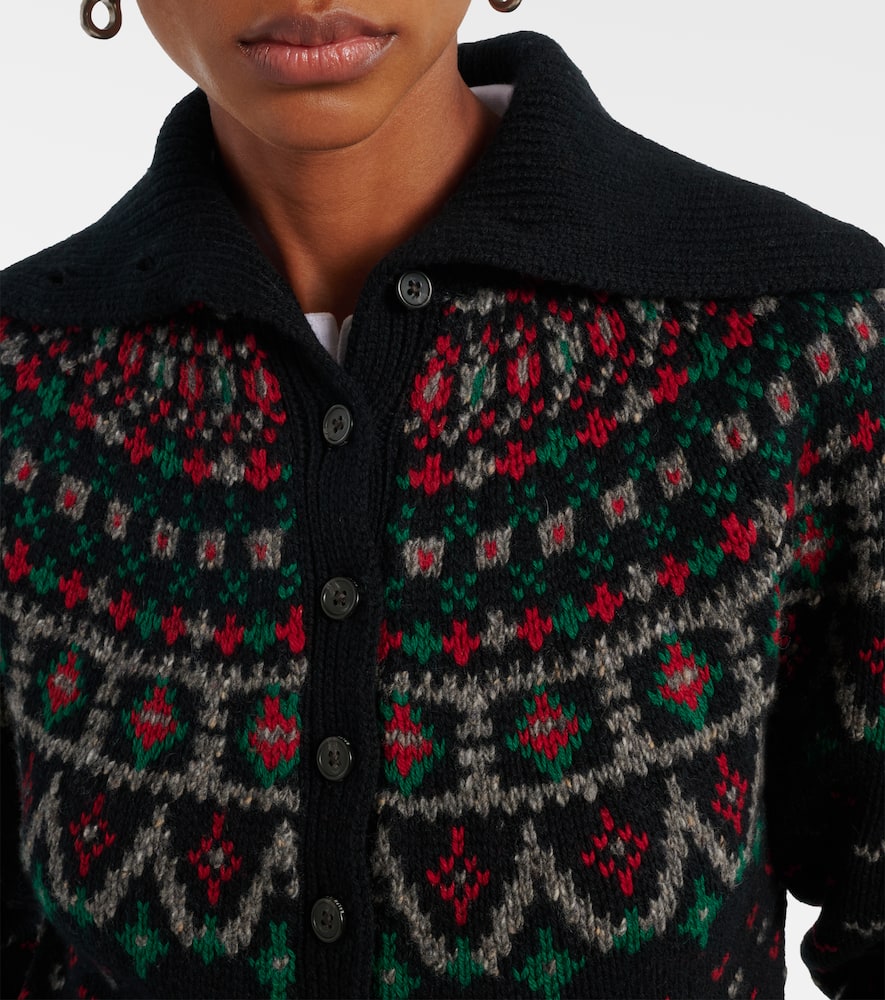 Polo Ralph Lauren Wool And Cotton-blend Cardigan In Black