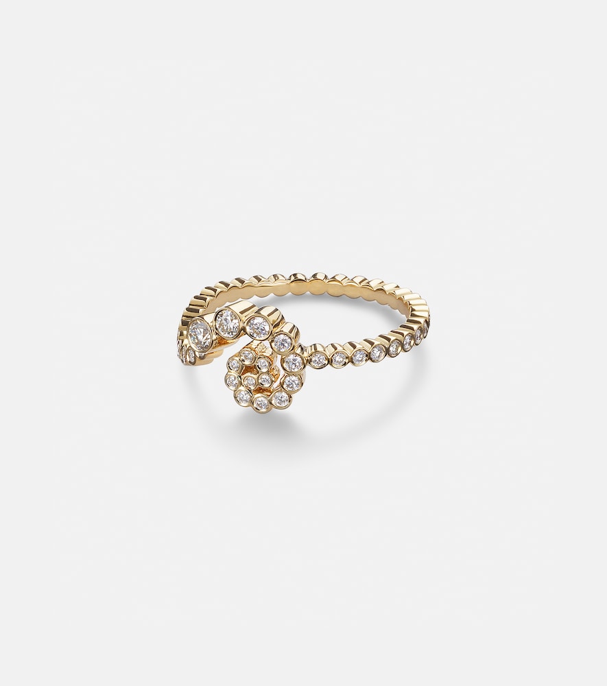 Sophie Bille Brahe Rêve Escargot 18kt gold ring with diamonds