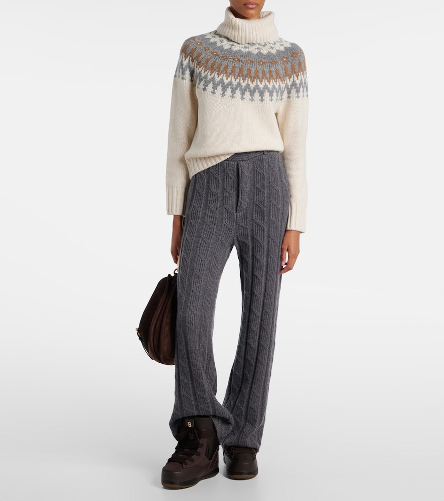  Bogner Bogner Ingrid Jacquard Cashmere Turtleneck Sweater 