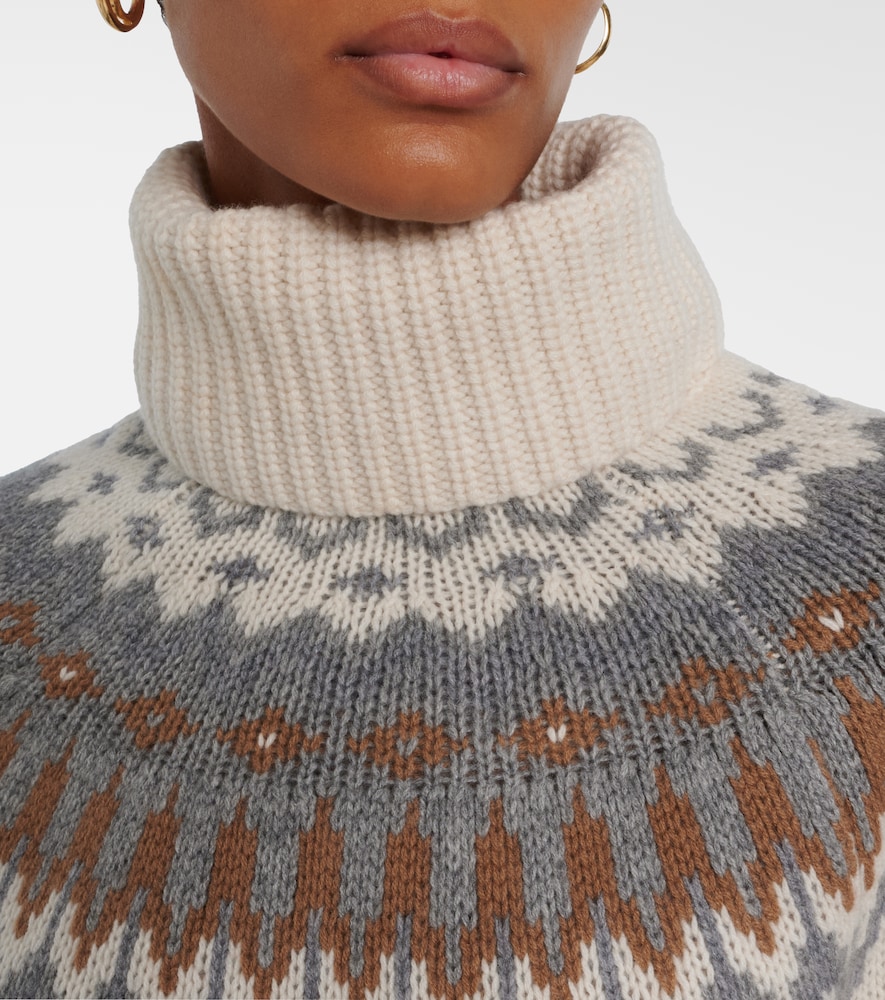  Bogner Bogner Ingrid Jacquard Cashmere Turtleneck Sweater 