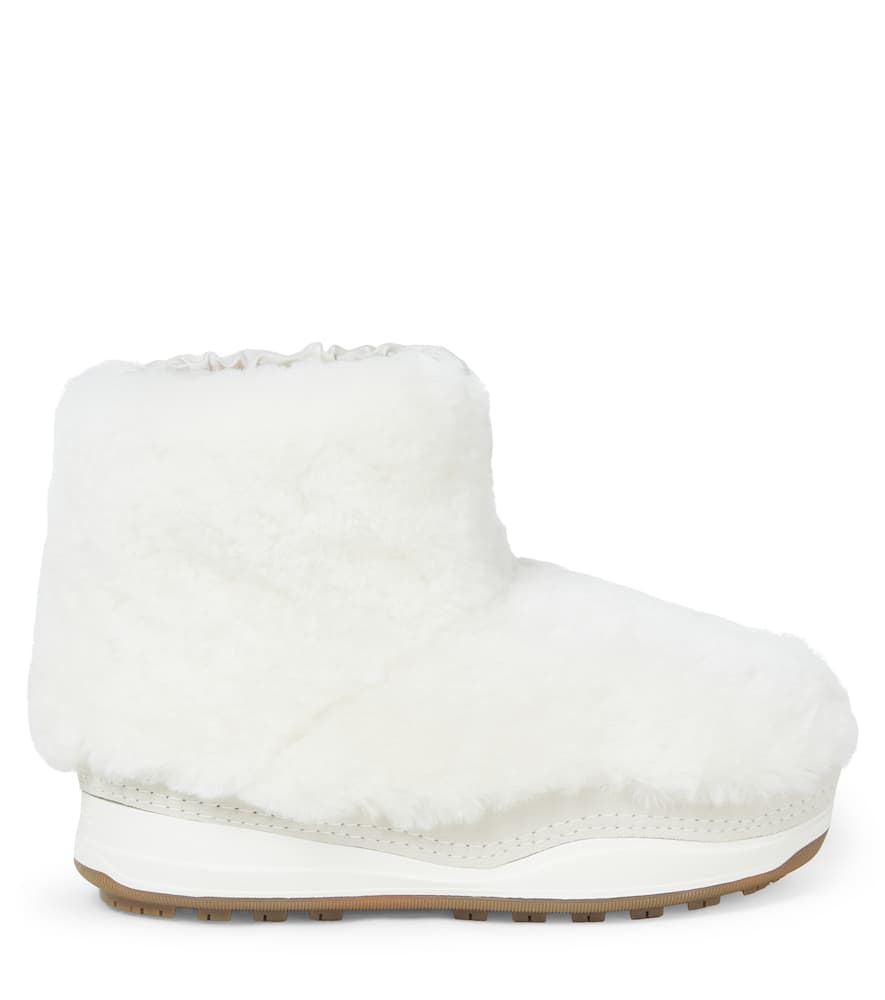 Bogner Meribel Shearling Snow Boots In White