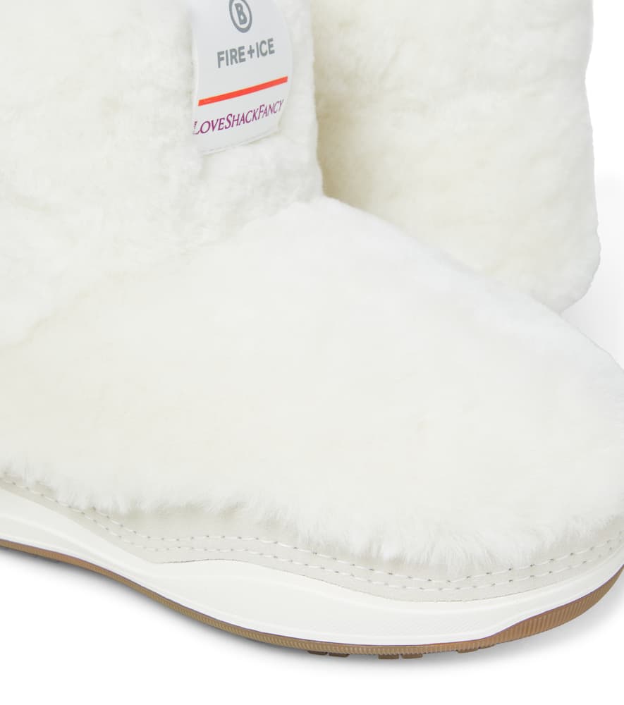 Bogner Meribel Shearling Snow Boots In White
