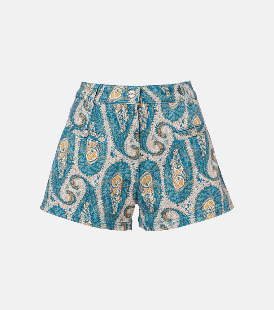 Etro Women's Multicoloured Paisley Denim Shorts Size 29 - Mytheresa