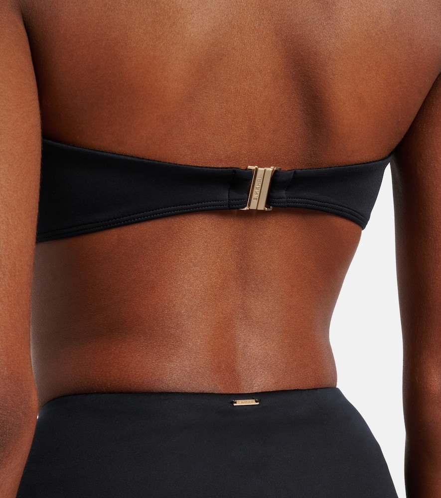 Simkhai Embellished High-rise Bikini Bottoms In Black