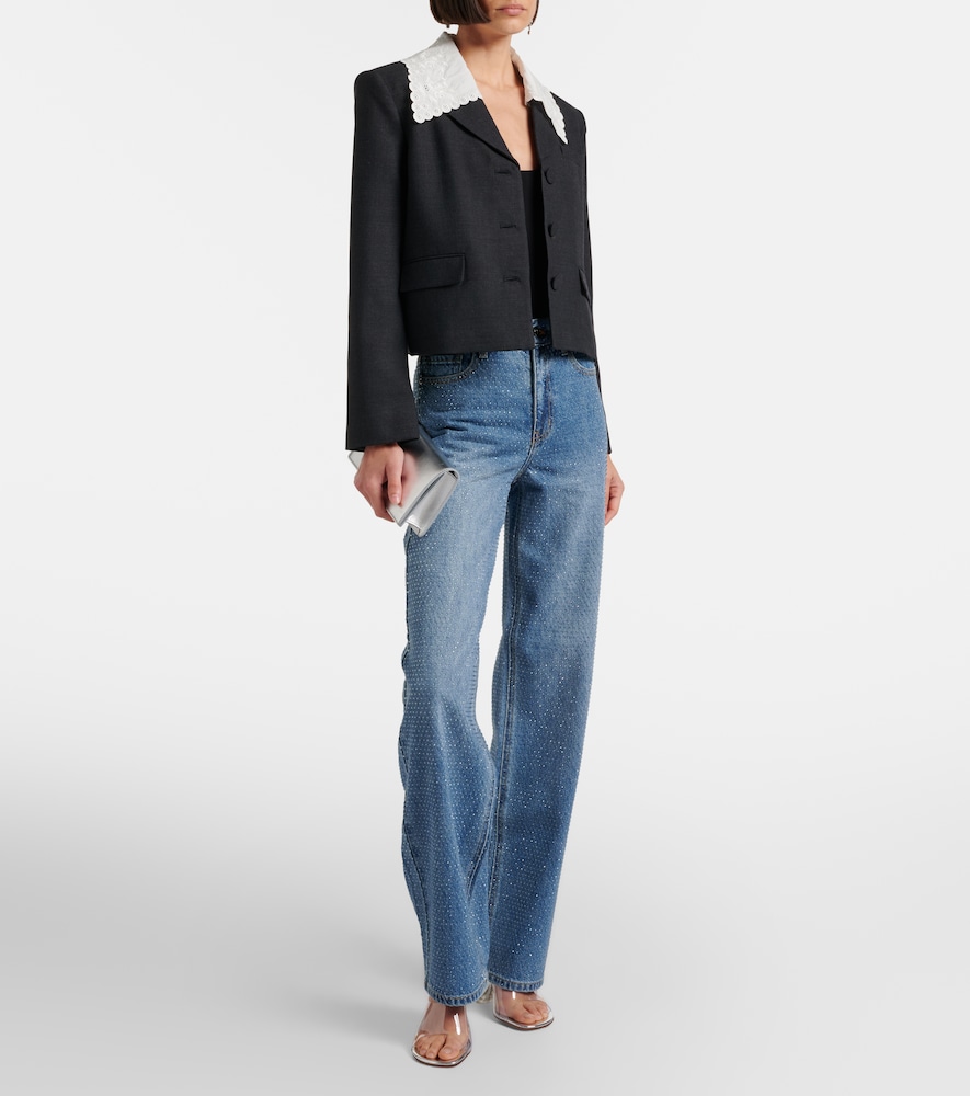  Self-portrait Self-portrait Cropped-blazer 