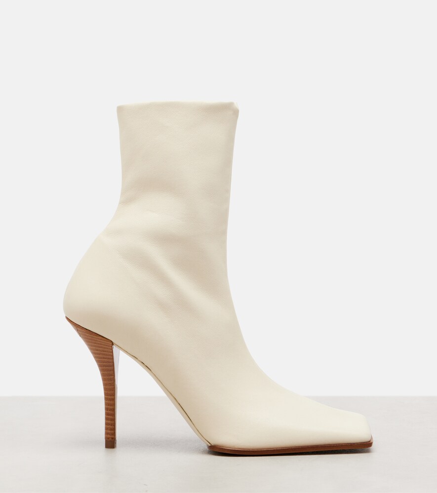  Alaia Alaã¯a 90 Leather Ankle Boots 
