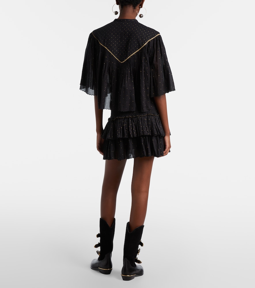  Marant Etoile Marant Etoile Bestickter Minirock Aus Baumwolle 