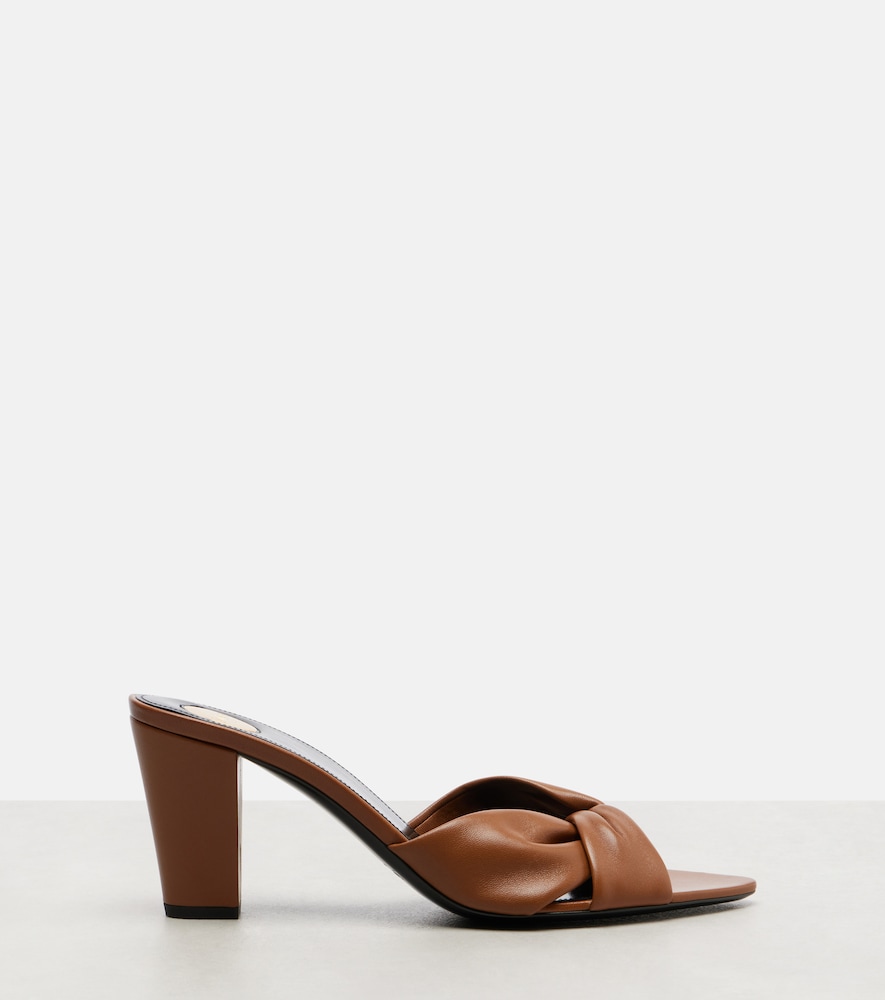  Saint Laurent Saint Laurent Franciane 75 Leather Mules 