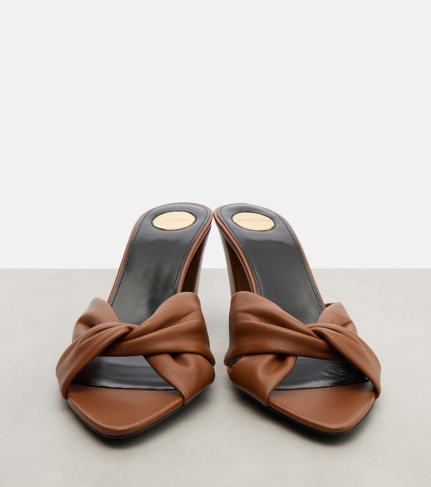  Saint Laurent Saint Laurent Franciane 75 Leather Mules 