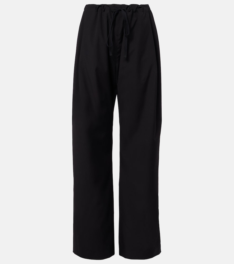 Khaite Rohen virgin wool wide-leg pants