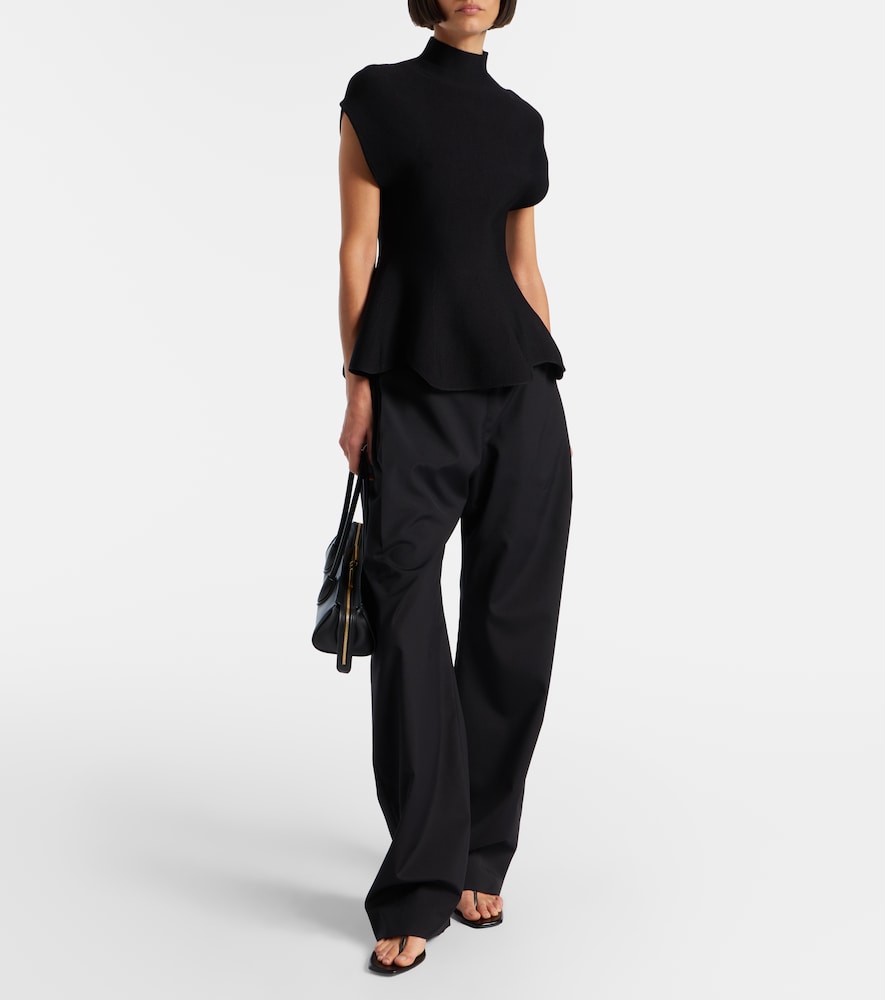  Khaite Khaite Rohen Virgin Wool Wide-leg Pants 