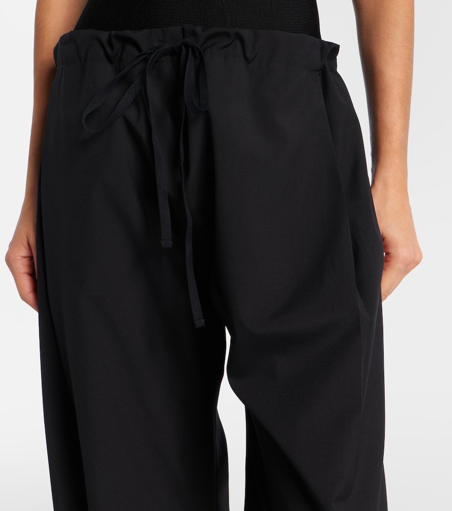  Khaite Khaite Rohen Virgin Wool Wide-leg Pants 
