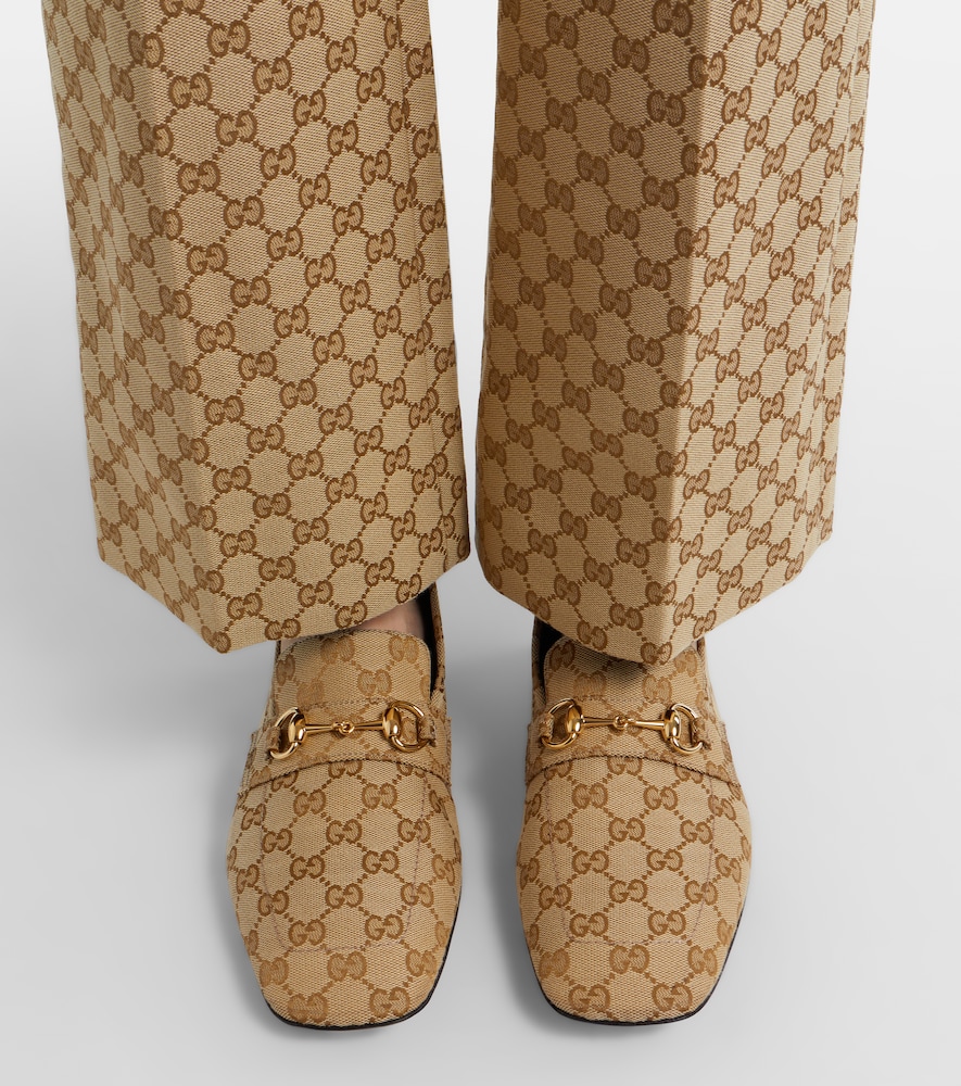 Gucci Horsebit GG Canvas loafers