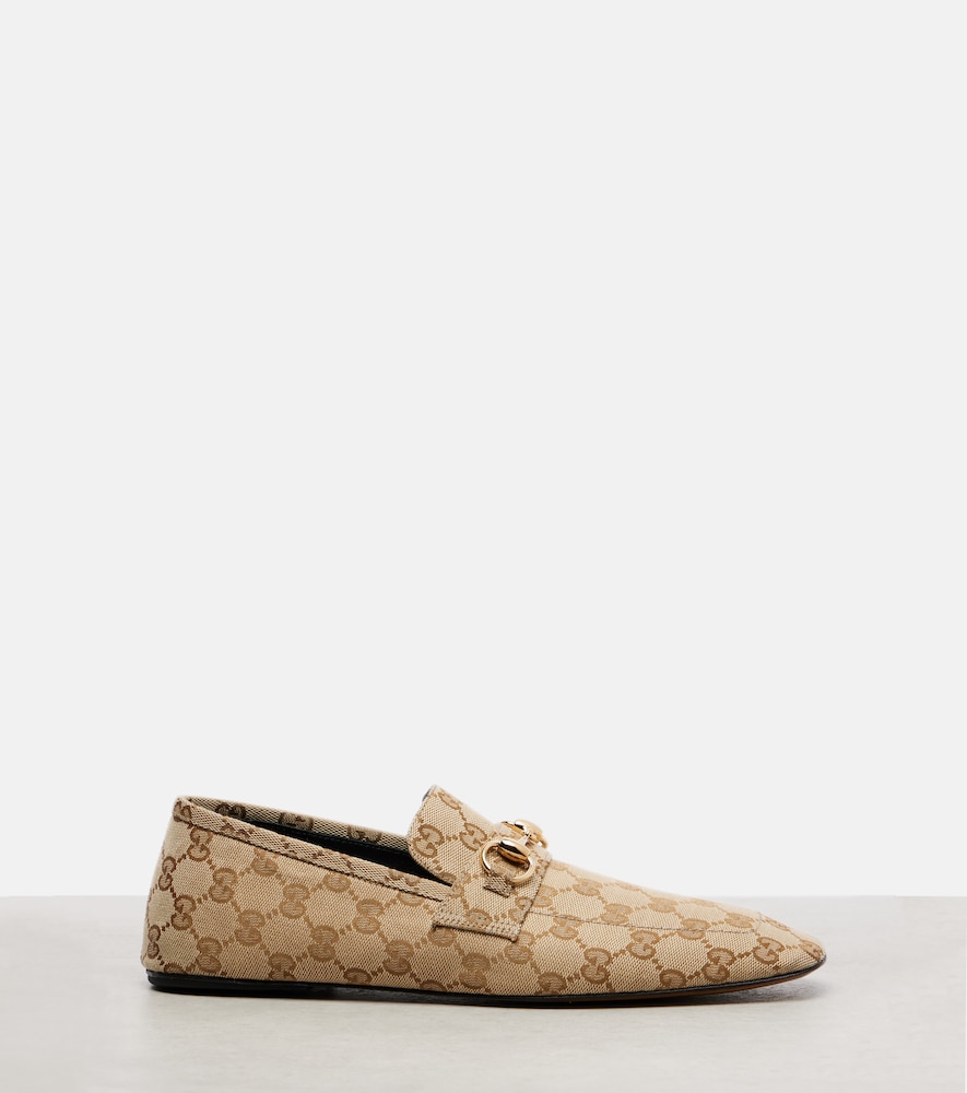  Gucci Gucci Loafers Horsebit Gg Aus Canvas 