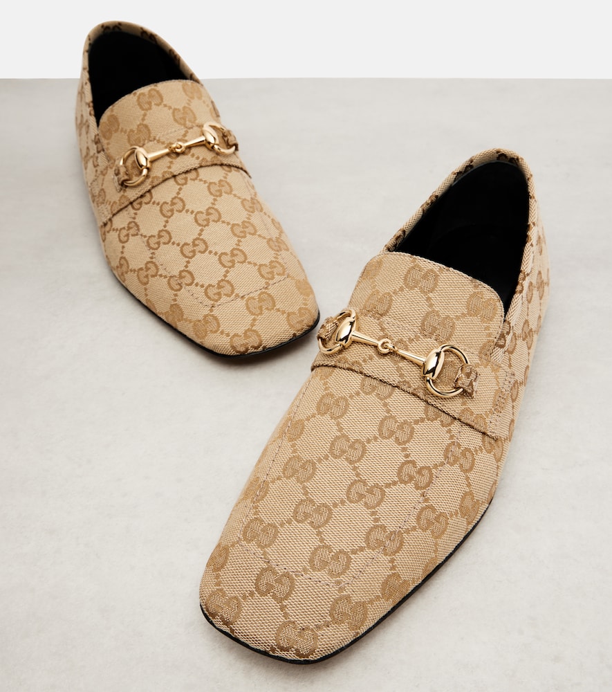  Gucci Gucci Loafers Horsebit Gg Aus Canvas 
