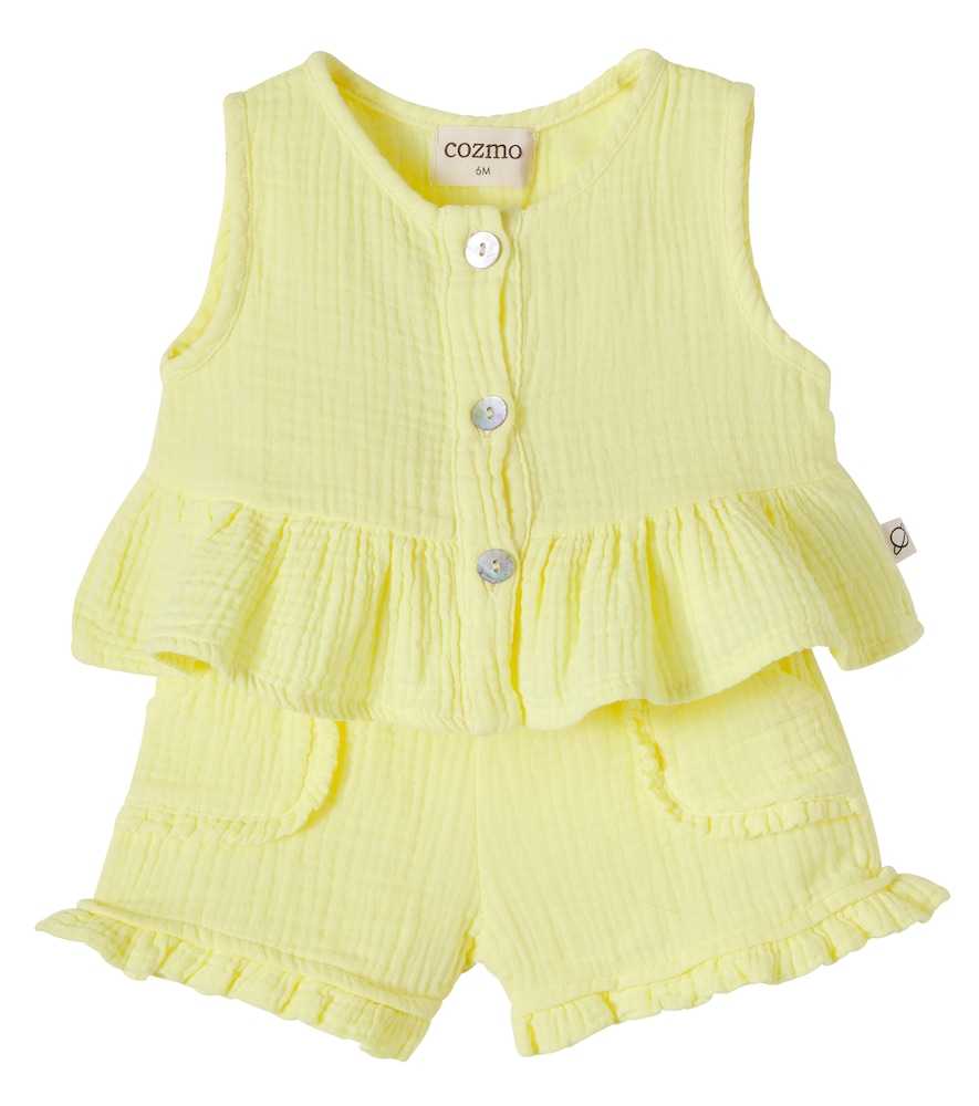 Cozmo Baby Posy top and Stella shorts set