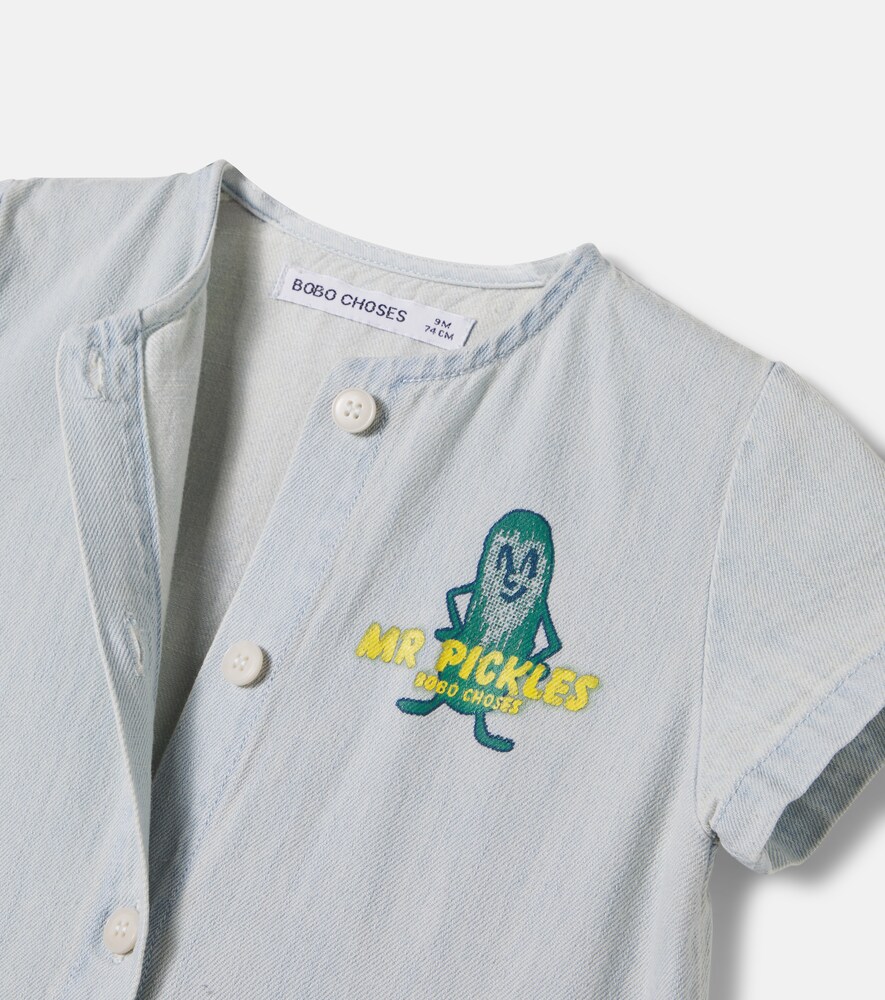  Bobo Choses Bobo Choses Baby Bedruckter Spieler Mr Pickles Aus Denim 